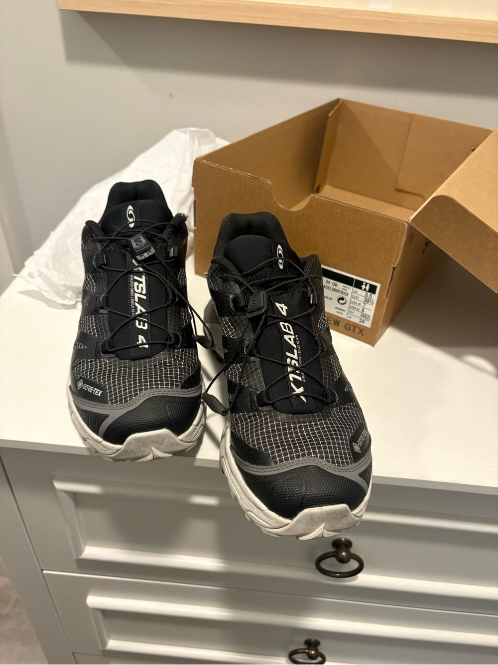 Salomon women’s Black Trail Running Shoes - XT-4 GTX